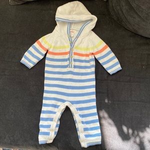Knit Sweater Striped Romper